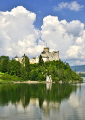 Obraz premium The Niedzica Castle in the Pieniny mountains in Poland