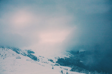 House in the mountains.
