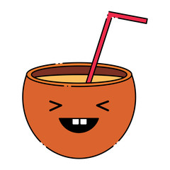 kawaii cocktail icon