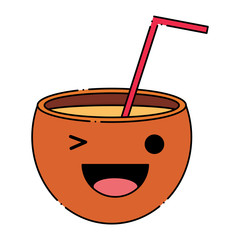 kawaii cocktail icon