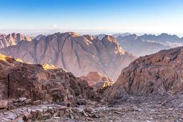 Mount Sinai, Mount Moses in Egypt. © marabelo