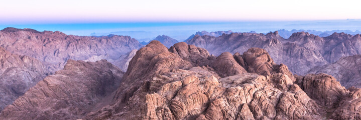 Mount Sinai, Mount Moses in Egypt. - obrazy, fototapety, plakaty