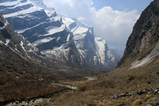Gates of Annapurna Sanctuary, Modi Khola River, Annapurna Conservation Area, Himalayas, Nepal 