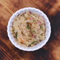 Plate of sauerkraut - appetizer