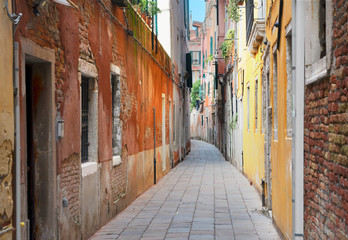 traitional Venice street, Italy