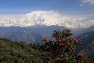 Crédence de cuisine en verre imprimé Dhaulagiri Dhaulagiri massif, view from Poon Hill, Himalayas, Nepal