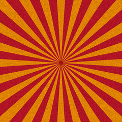 Obraz premium Abstract retro background with red sun rays. Vector.