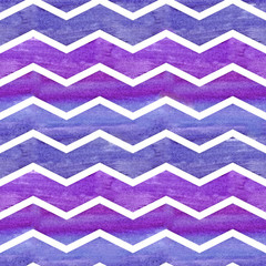 Watercolor ultraviolet geometric background. Seamless pattern