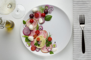 Delicious vegetable salad  