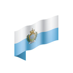 San Marino flag, vector illustration