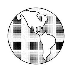 earth planet globe icon