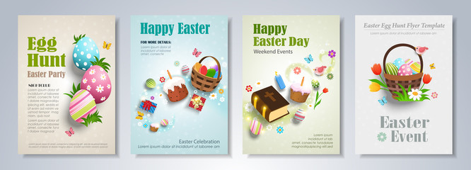 Easter brochure template