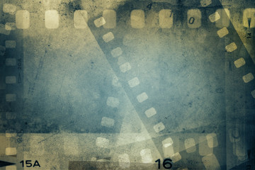 Film strip frames background