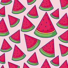 watermelons background, colorful design. vector illustration icon