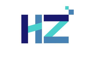 HZ Digital Ribbon Letter Logo