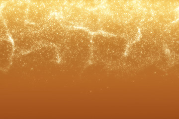 Gold bokeh or glitter vintage defocused  lights. Abstract background