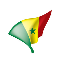 Senegal flag, vector illustration