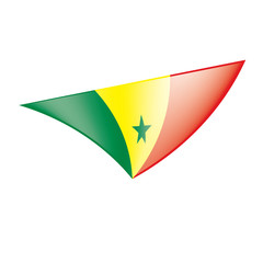 Senegal flag, vector illustration