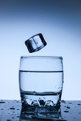 A good concept, a splash of water clean and transparent to health.