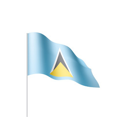 Saint Lucia flag, vector illustration