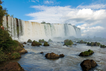 Iguacu Falls, Brazil, the largest in the world in volume of water, ideal for adventure tourism, one of the natural wonders of the world