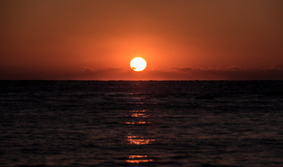 Sunset in the Yellow Sea