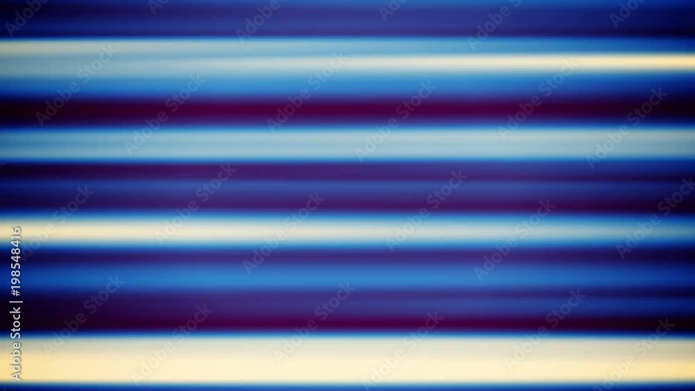 Aufkleber an abstract 3d rendering of horizontal violet, blue and white pipes dazzling optimistically in the b