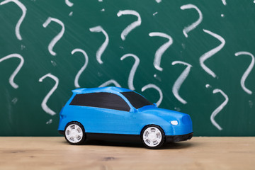Close-up Of A Blue Car
