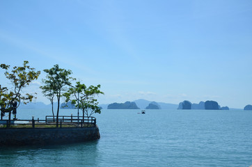 Fototapeta na wymiar lake at Koh Yao Noi, Phang Nga province, thailand