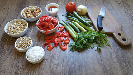 Brazilian food ingredients - Caruru typical food from Bahia