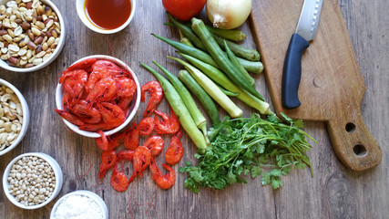 Brazilian food ingredients - Caruru typical food from Bahia