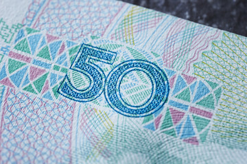 Close-up of Chinese banknotes