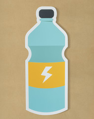 Sports drink energy beverage icon