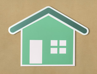 Home insurance cut out icon