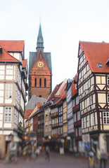 Beautiful summer view of Hannover Old Town, Germany, Lower Saxony