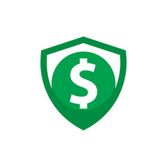 Money Shield Logo Icon Design