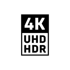 Fototapeta premium 4K Ultra HD HDR symbol