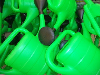 garden green watering can for irrigation