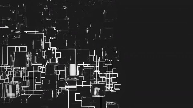 Network of the future. 4K UHD animation.