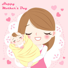 cartoon happy mother day