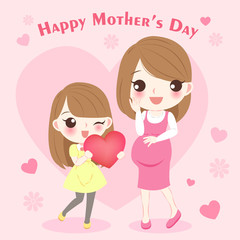 cartoon happy mother day