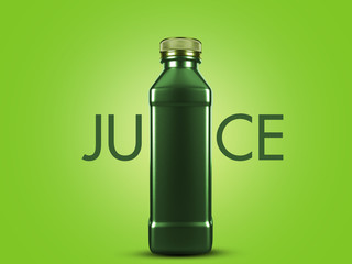 pressed juice bottle with copy