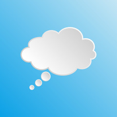 Cloud icon - vector illustration. Dream cloud isolated icon