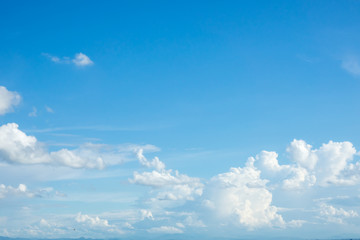 Blue sky clouds background