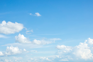 Naklejka na ściany i meble Blue sky clouds background