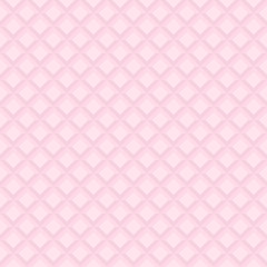 Seamless pink background. Modern ornament with volume repeating shapes. Geometric pattern