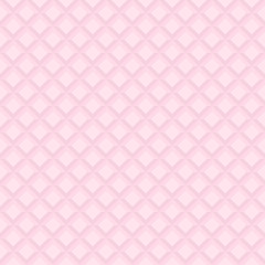 Seamless pink background. Modern ornament with volume repeating shapes. Geometric pattern