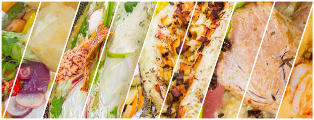 assemblage de plats cuisinés