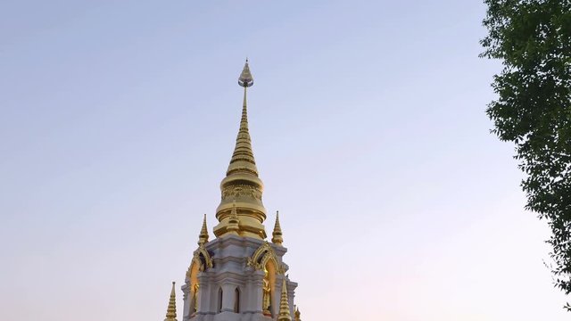 Wat Santikhiri Temple in Mae Salong nothern Thailand.Srinakarin Sathit Maha Santi Khiri Pagoda at Doi Maesalong Chaing RaiThailand.