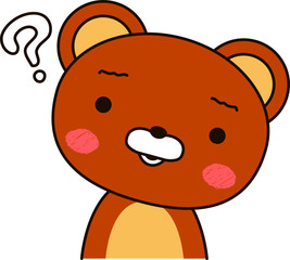 Bear expression Doubt